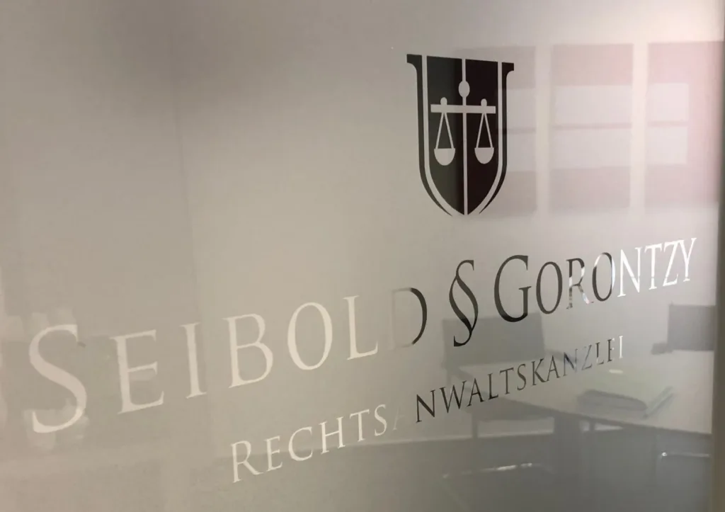 Schriftzug Logo Seibold & Gorontzy Kontakt